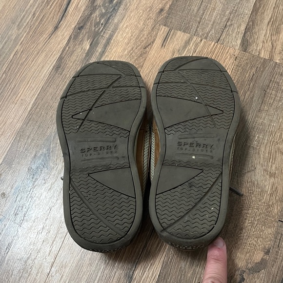 Casual Brown Boat Shoes with White Stitching - Picture 5 of 5